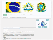 Tablet Screenshot of decon.com.br