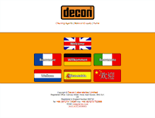 Tablet Screenshot of decon.co.uk